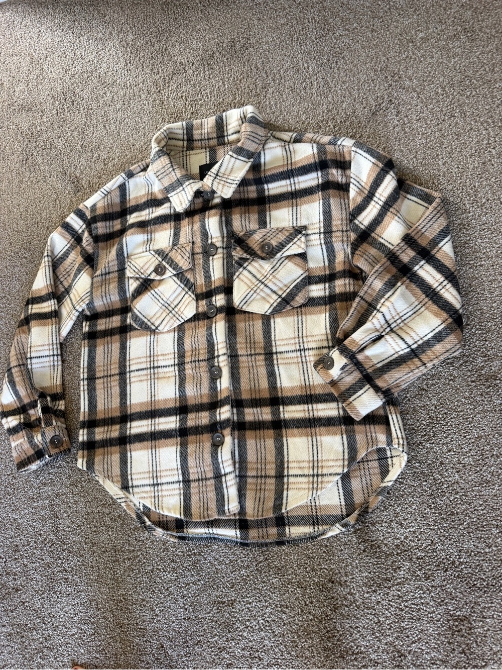 Love Tree Oversized Plaid Shacket - Picture 3 of 8